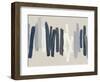 Strokes in Blue-Ellie Roberts-Framed Art Print