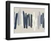 Strokes in Blue-Ellie Roberts-Framed Art Print
