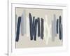 Strokes in Blue-Ellie Roberts-Framed Art Print