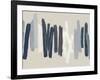 Strokes in Blue-Ellie Roberts-Framed Art Print