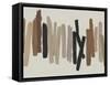 Strokes in Brown I-Ellie Roberts-Framed Stretched Canvas