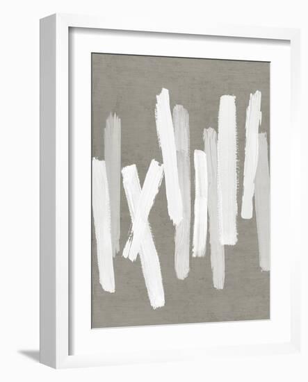 Strokes Neutral II-Ellie Roberts-Framed Art Print