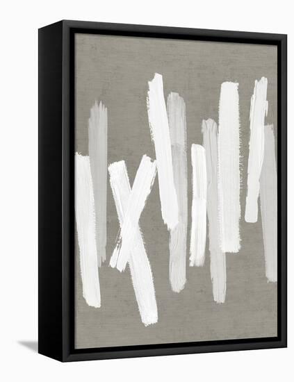 Strokes Neutral II-Ellie Roberts-Framed Stretched Canvas