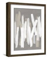 Strokes Neutral III-Ellie Roberts-Framed Art Print