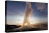 Strokkur Geyser at Sunrise-Paul Souders-Stretched Canvas