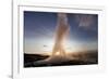 Strokkur Geyser at Sunrise-Paul Souders-Framed Photographic Print