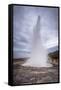 Strokkur Geyser, Golden Circle Tour, Iceland, Polar Regions-Michael-Framed Stretched Canvas