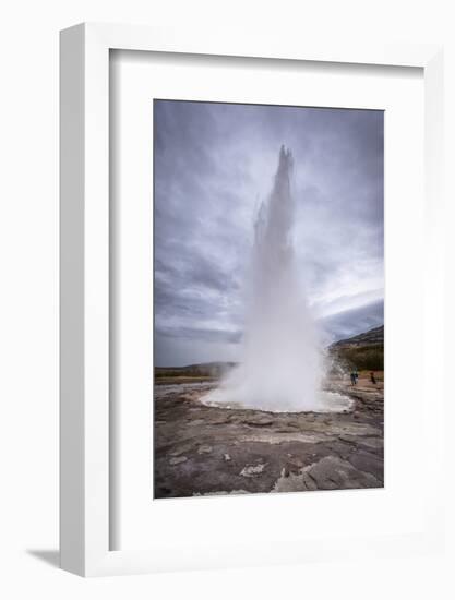 Strokkur Geyser, Golden Circle Tour, Iceland, Polar Regions-Michael-Framed Photographic Print