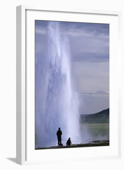 Strokkur Geysir Erupting-Paul Souders-Framed Photographic Print