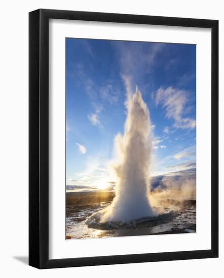 Strokkur (the Churn), Geysir, Golden Circle, Iceland-Peter Adams-Framed Photographic Print