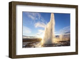 Strokkur (The Churn), Geysir, Golden Circle, Iceland-Peter Adams-Framed Photographic Print