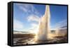 Strokkur (The Churn), Geysir, Golden Circle, Iceland-Peter Adams-Framed Stretched Canvas