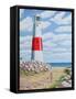 Stroll by Portland Bill-Liz Wright-Framed Stretched Canvas