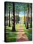 Stroll in Richmond Park, 1995-Liz Wright-Stretched Canvas
