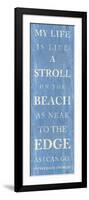 Stroll on the Beach-null-Framed Art Print