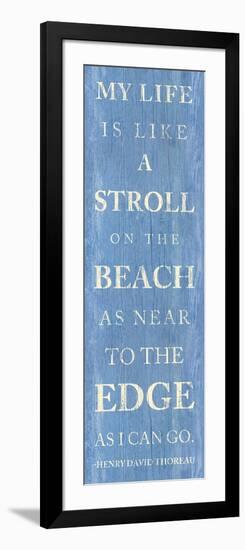 Stroll on the Beach-null-Framed Art Print