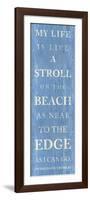 Stroll on the Beach-null-Framed Premium Giclee Print