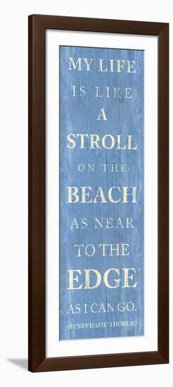 Stroll on the Beach-null-Framed Premium Giclee Print