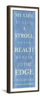 Stroll on the Beach-null-Framed Premium Giclee Print