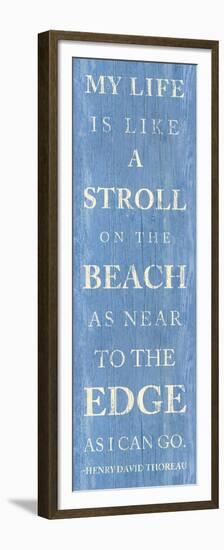 Stroll on the Beach-null-Framed Premium Giclee Print