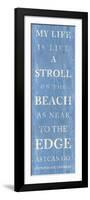 Stroll on the Beach-null-Framed Premium Giclee Print