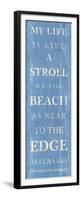 Stroll on the Beach-null-Framed Premium Giclee Print