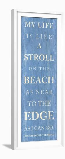 Stroll on the Beach-null-Framed Premium Giclee Print