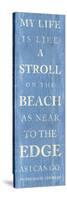 Stroll on the Beach-null-Stretched Canvas