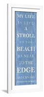 Stroll on the Beach-null-Framed Art Print