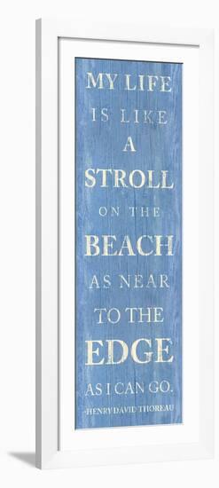 Stroll on the Beach-null-Framed Art Print