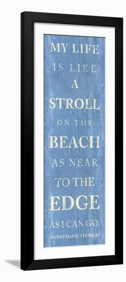 Stroll on the Beach-null-Framed Art Print