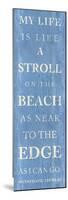 Stroll on the Beach-null-Mounted Art Print