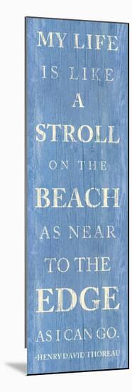 Stroll on the Beach-null-Mounted Art Print