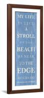 Stroll on the Beach-null-Framed Art Print