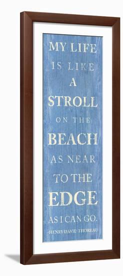 Stroll on the Beach-null-Framed Art Print