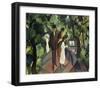 Stroll on the Bridge 2-Auguste Macke-Framed Giclee Print