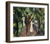 Stroll on the Bridge 2-Auguste Macke-Framed Giclee Print