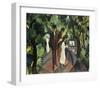 Stroll on the Bridge 2-Auguste Macke-Framed Giclee Print