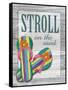 Stroll on the Sand-Todd Williams-Framed Stretched Canvas