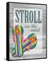 Stroll on the Sand-Todd Williams-Framed Stretched Canvas