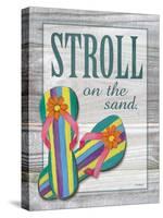 Stroll on the Sand-Todd Williams-Stretched Canvas