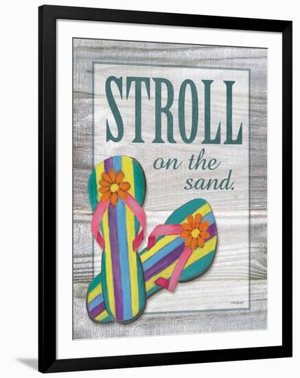 Stroll on the Sand-Todd Williams-Framed Art Print