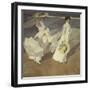 Stroll to the Edge of the Sea-Joaquín Sorolla y Bastida-Framed Giclee Print