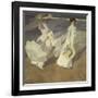 Stroll to the Edge of the Sea-Joaquín Sorolla y Bastida-Framed Giclee Print