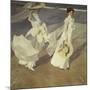 Stroll to the Edge of the Sea-Joaquín Sorolla y Bastida-Mounted Giclee Print