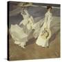 Stroll to the Edge of the Sea-Joaquín Sorolla y Bastida-Stretched Canvas