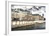 Stroll to the waterfront in Paris-Philippe Hugonnard-Framed Giclee Print