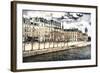 Stroll to the waterfront in Paris-Philippe Hugonnard-Framed Giclee Print