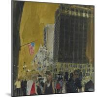 Strollers on the Side Walk, New York-Susan Brown-Mounted Giclee Print