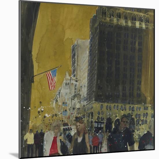 Strollers on the Side Walk, New York-Susan Brown-Mounted Giclee Print